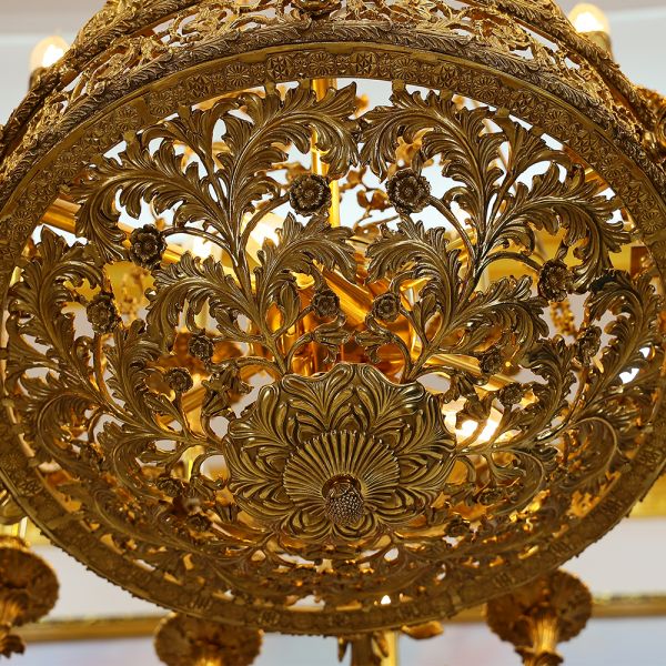 47X43 Inch Baroque Style Antique French Palace Copper Chandelier-Briglighting
