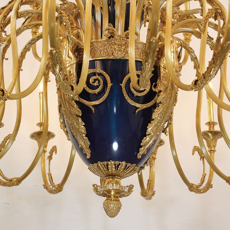71X98 Inch Rococo Style Big French Empire Copper Chandelier for Foyer-Briglighting