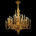 69X89 Inch 57 Lights Oversized Baroque Style Antique Copper Chandelier-Briglighting