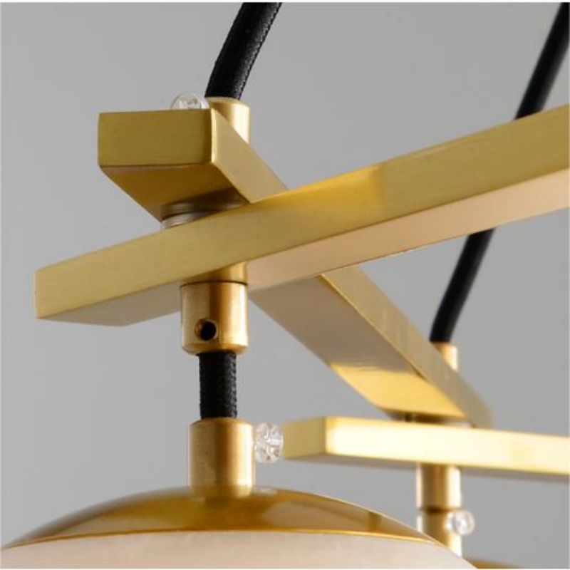 Alabaster Modern Round Ball Chandelier-chandeliers for dining room,chandeliers for stairways,chandeliers for foyer,chandeliers for bedrooms,chandeliers for kitchen,chandeliers for living room-Briglighting