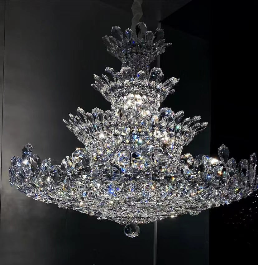 Luxury Empire Floral Crystal Chandelier-Briglighting