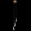 3 Rock Crystal Long-eggplants Modern LED Pendant Light-Briglighting