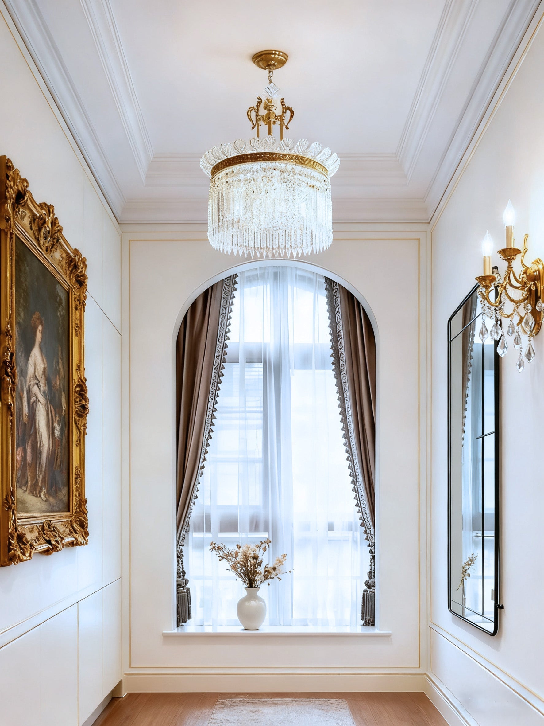 16-28 Inch Multiple Size Baccarat Inspired Copper and Crystal Chandelier Lighting-Briglighting