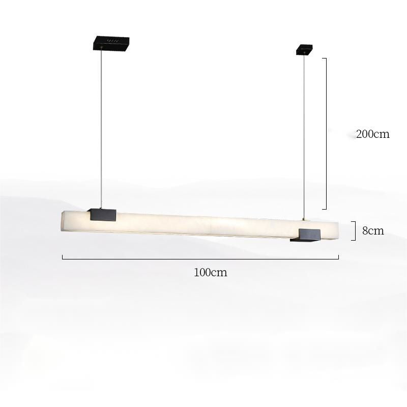Alabaster Square Pillar Dining Chandelier-Pendant for living room,Pendant for kitchen,Pendant for bathrooms,Pendant for bedrooms,Pendant for foyer,Pendant for stairways,Pendant for dining room-Briglighting