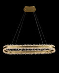 47 Inch Linear Chandelier Modern Quartz Crystal Chandelier for Dining Room-Briglighting