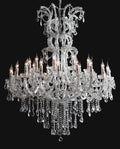 30 Lights Maria Theresa Chandelier 47'' Wide Large Crystal Chandelier for Wedding Hall-Briglighting