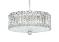 Plaza Nine Light Pendant Polished Stainless Steel-Briglighting