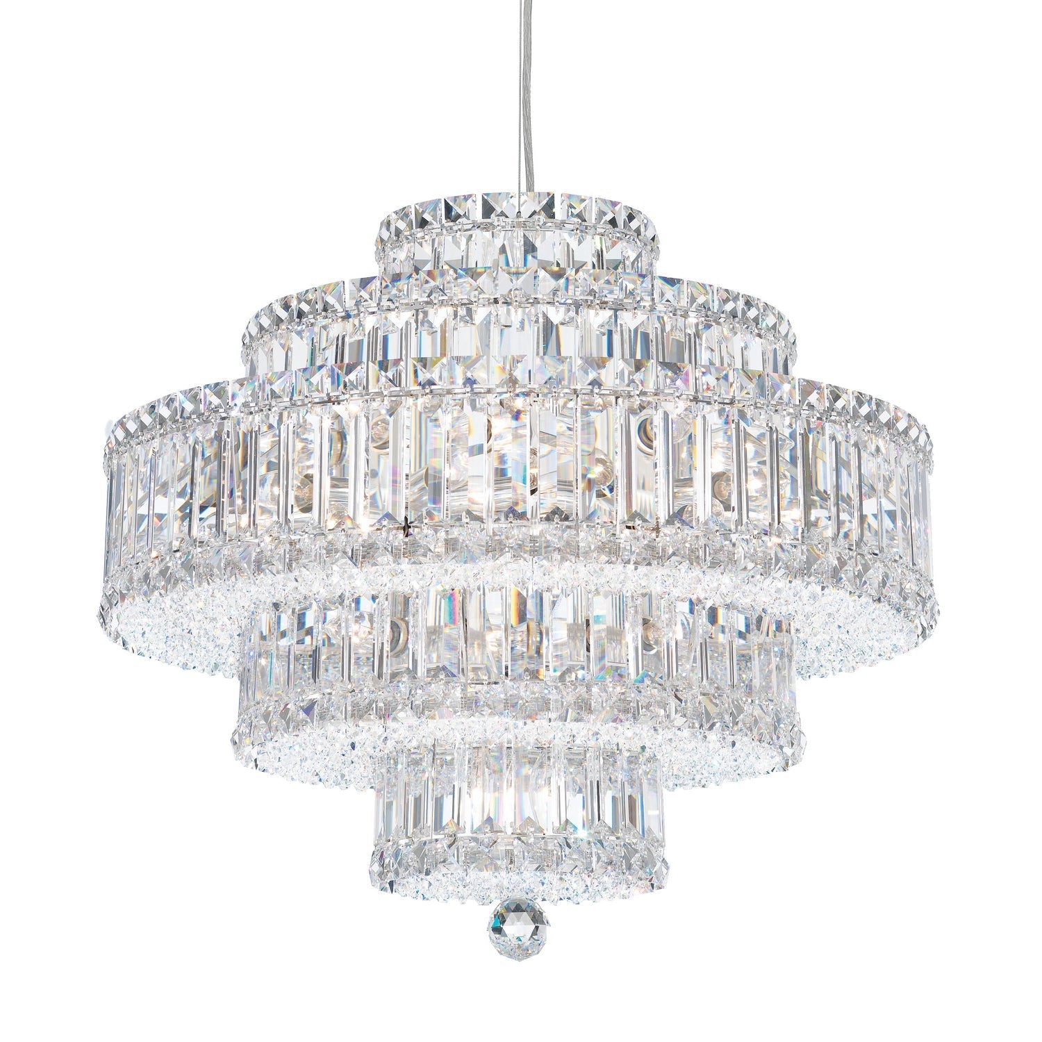 Plaza 22 Light Pendant Polished Stainless Steel-Briglighting