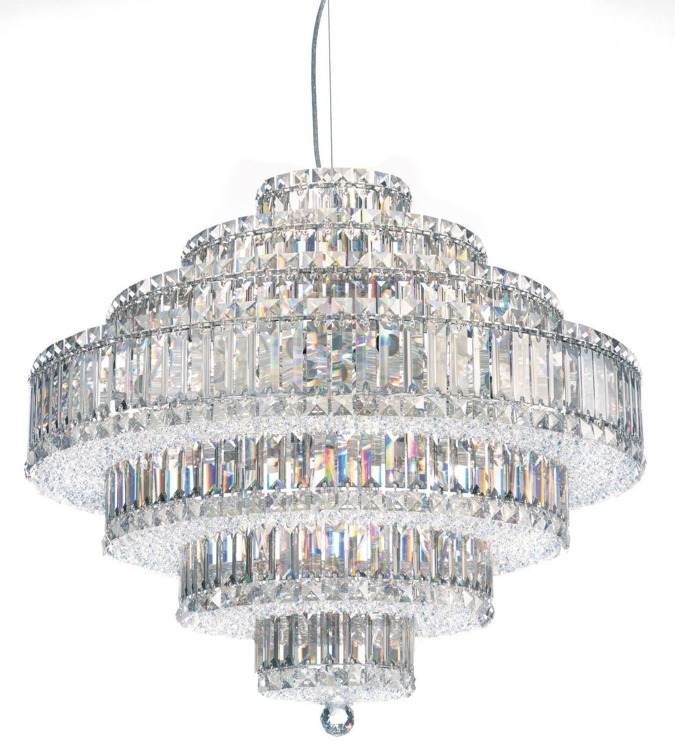 Plaza 31 Light Pendant Polished Stainless Steel-Briglighting