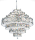 Plaza 31 Light Pendant Polished Stainless Steel-Briglighting
