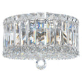 Plaza Four Light Flush Mount Polished Stainless Steel-Briglighting
