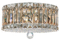 Plaza Four Light Flush Mount Polished Stainless Steel-Briglighting