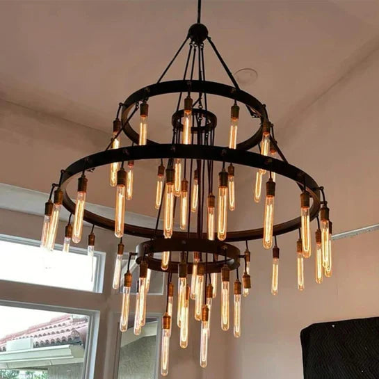 Retro-Inspired Metal Pendant Light Chandelier for Living Room/Bedroom/Staircase/Villa-Briglighting