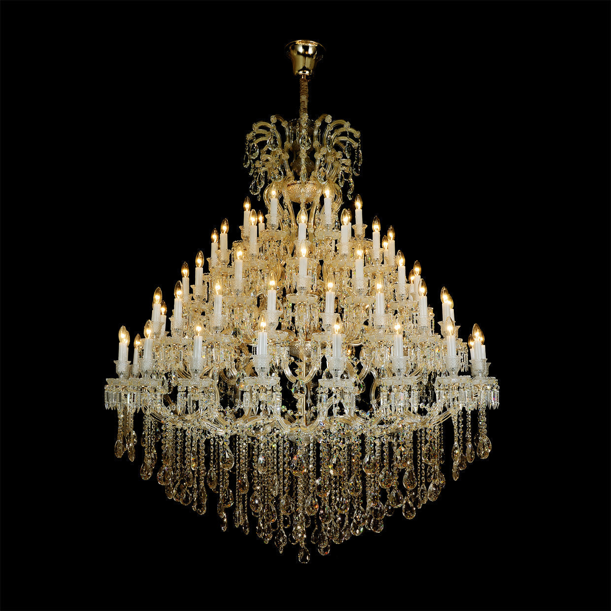 66 Lights Big Maria Theresa Chandelier 60X71 Inch Large Foyer Chandelier-Briglighting