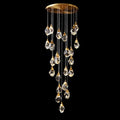 24 Lights Big Crystal Chandelier 79'' Long Chandelier for Staircase-Briglighting