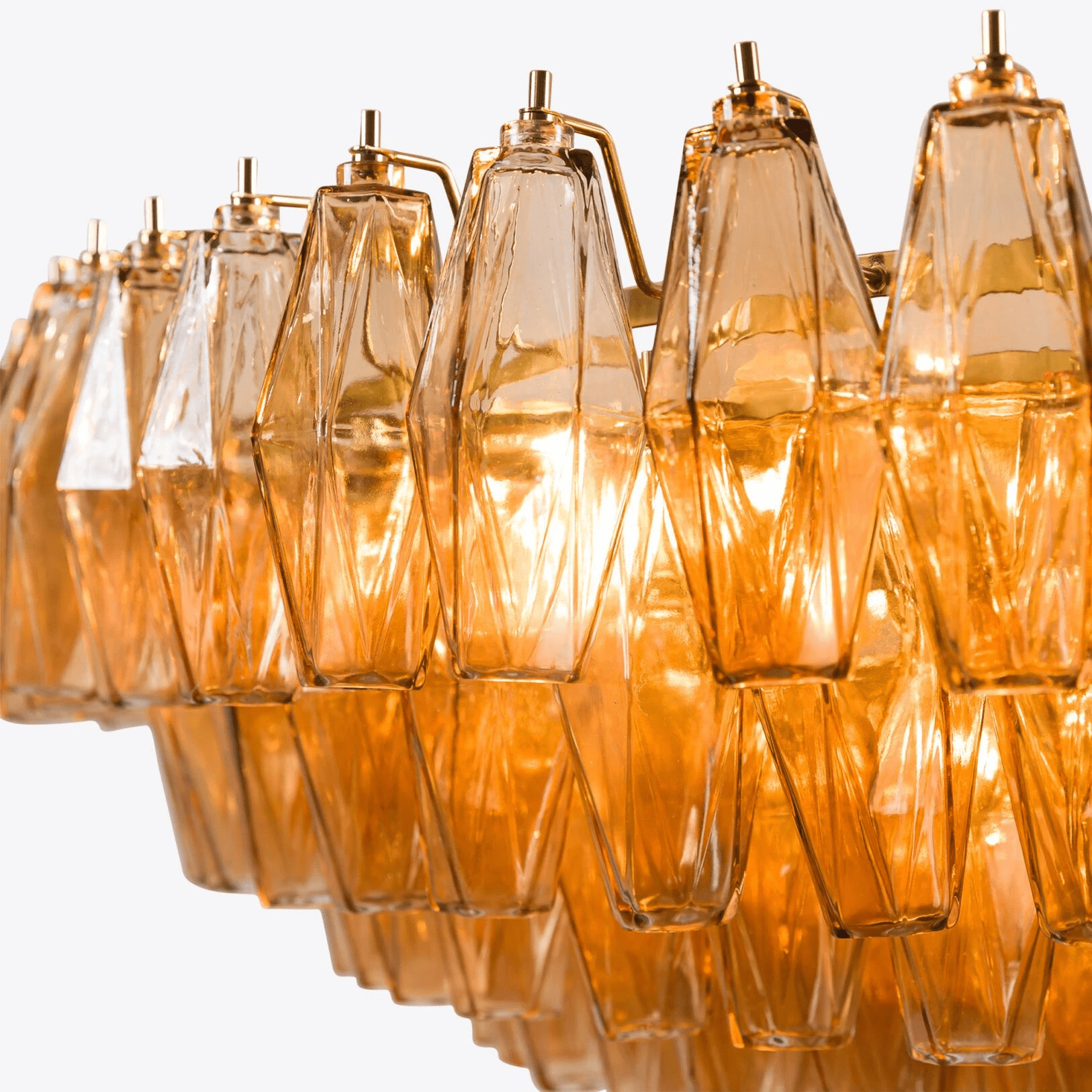 Premium Amber Sorrento Chandelier-Chandelier-Briglighting