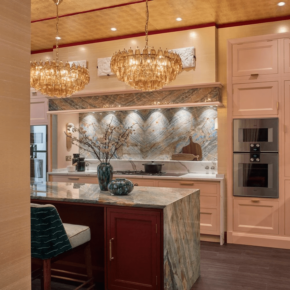Premium Amber Sorrento Chandelier-Chandelier-Briglighting