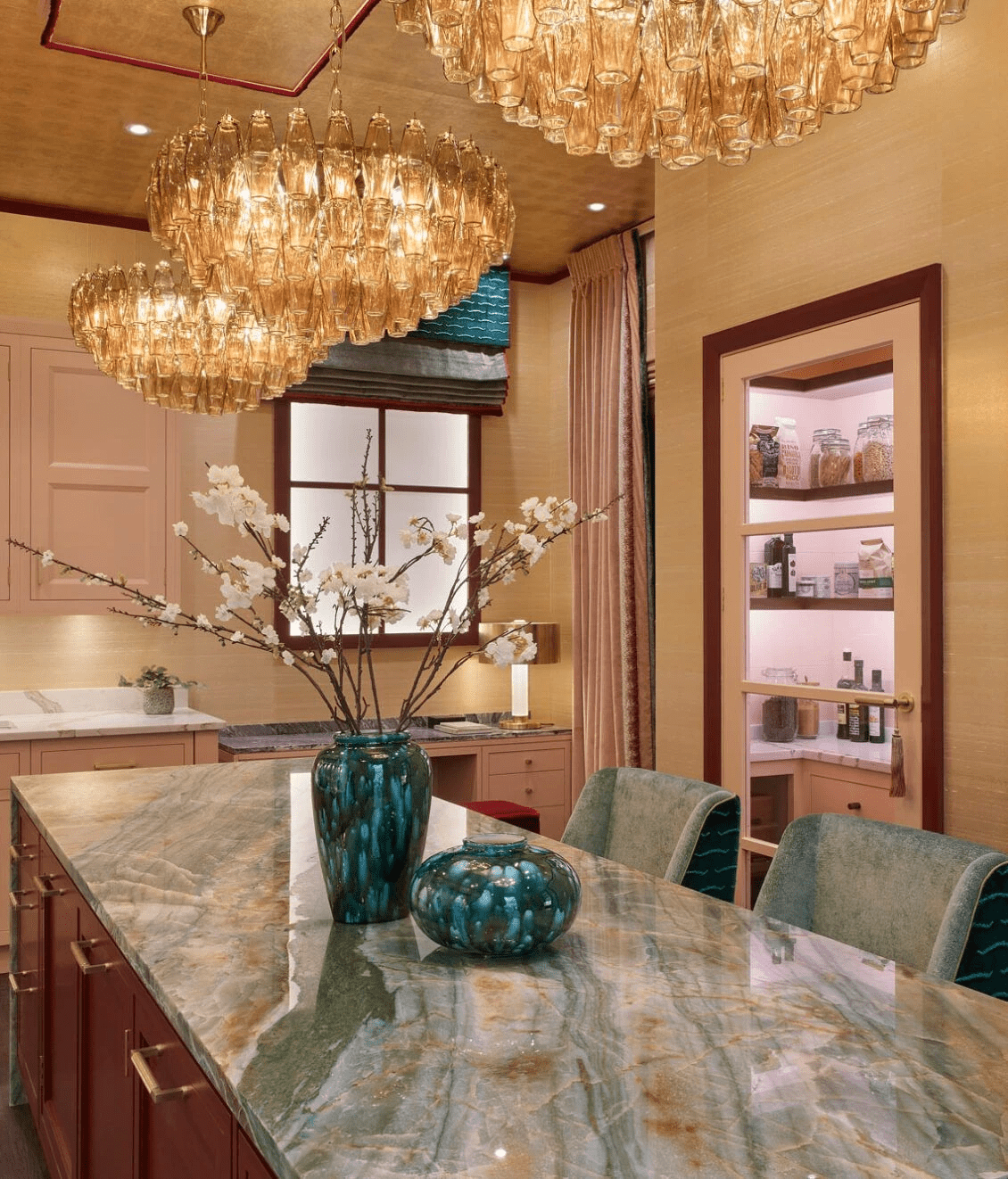 Premium Amber Sorrento Chandelier-Chandelier-Briglighting