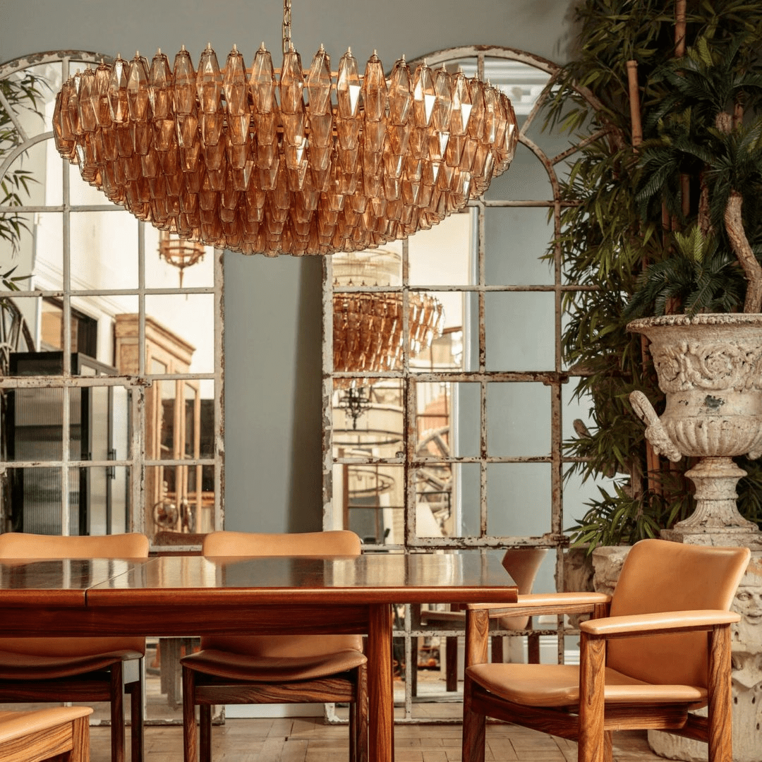 Premium Amber Sorrento Chandelier-Chandelier-Briglighting