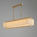 Premium Solstice Bar Alabaster Chandelier-Chandelier-Briglighting