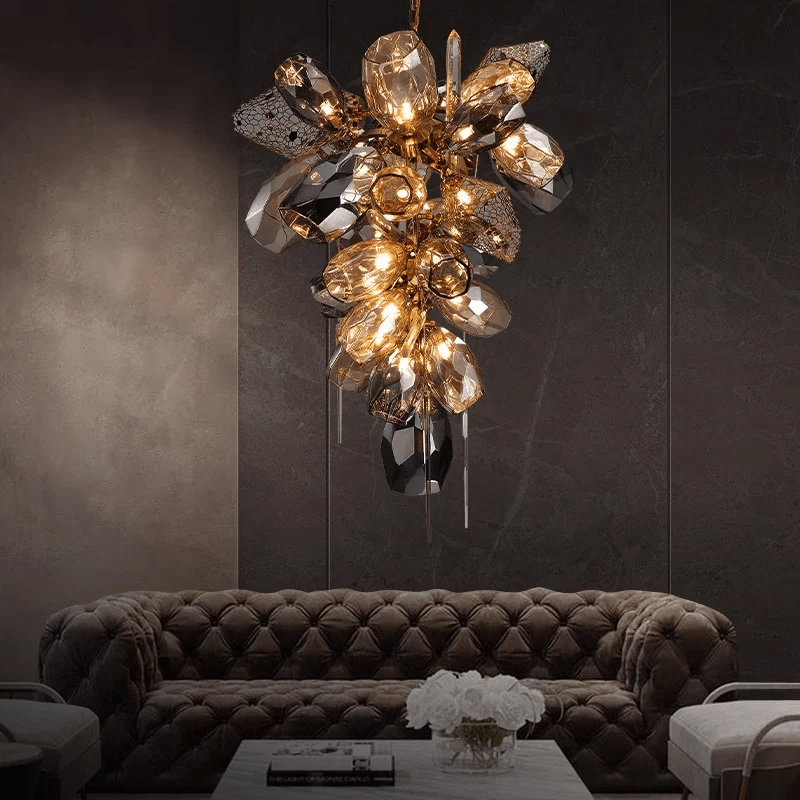 Premium Modern Art Glass Crystal Chandelier-Chandelier-Briglighting
