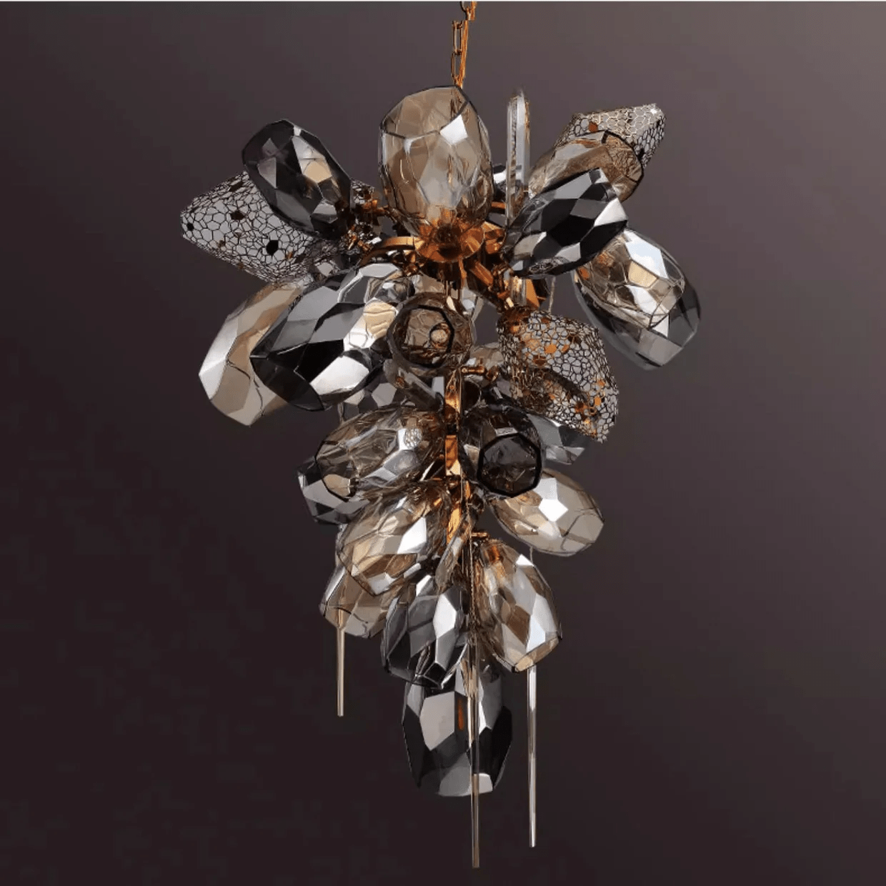 Premium Modern Art Glass Crystal Chandelier-Chandelier-Briglighting