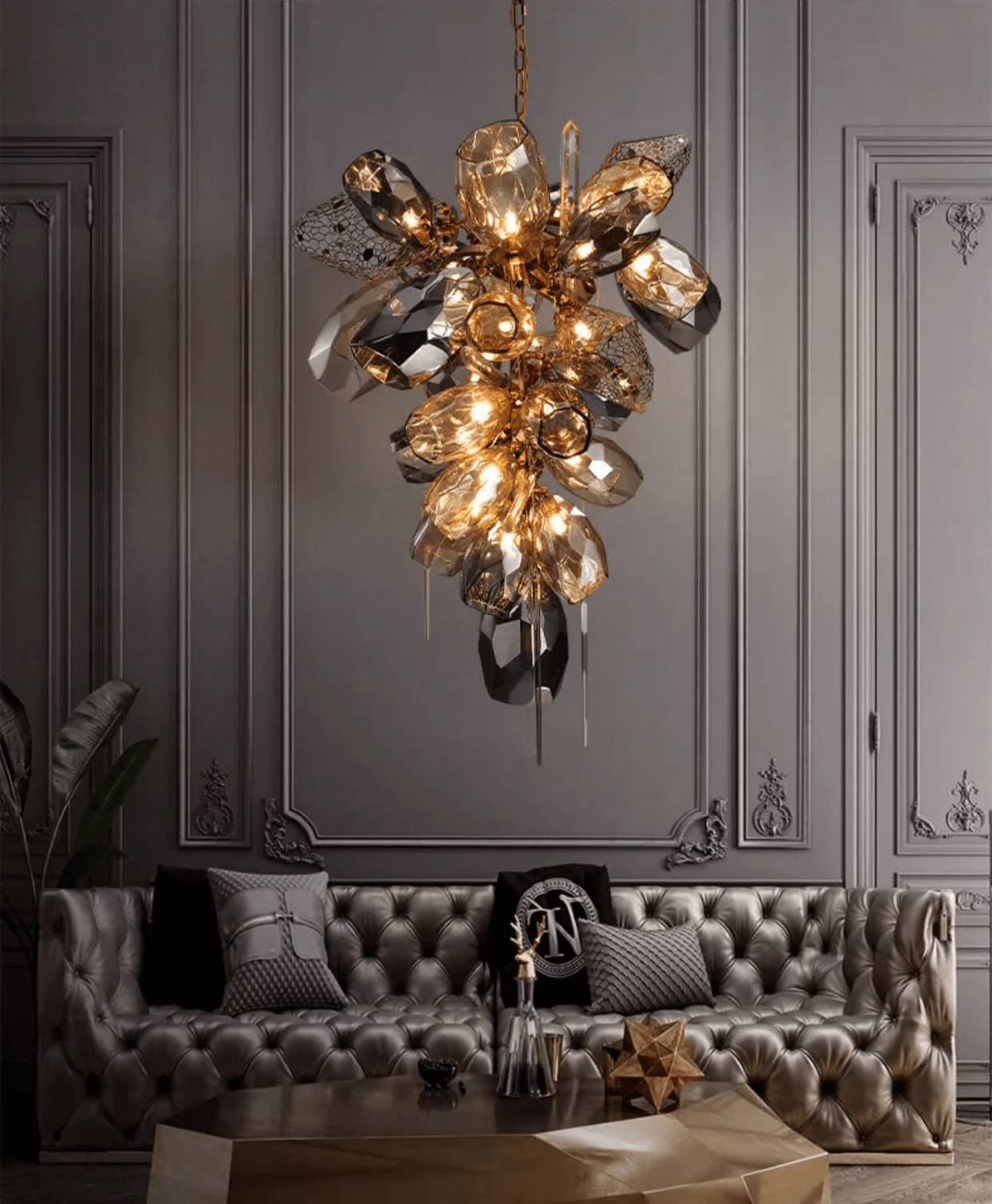 Premium Modern Art Glass Crystal Chandelier-Chandelier-Briglighting