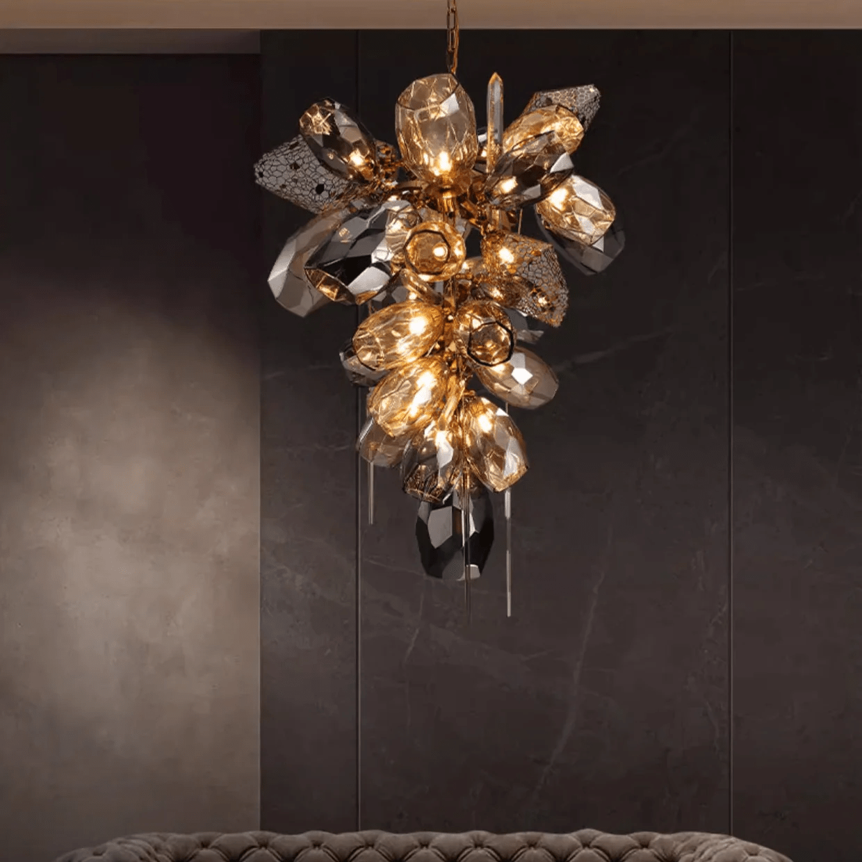 Premium Modern Art Glass Crystal Chandelier-Chandelier-Briglighting