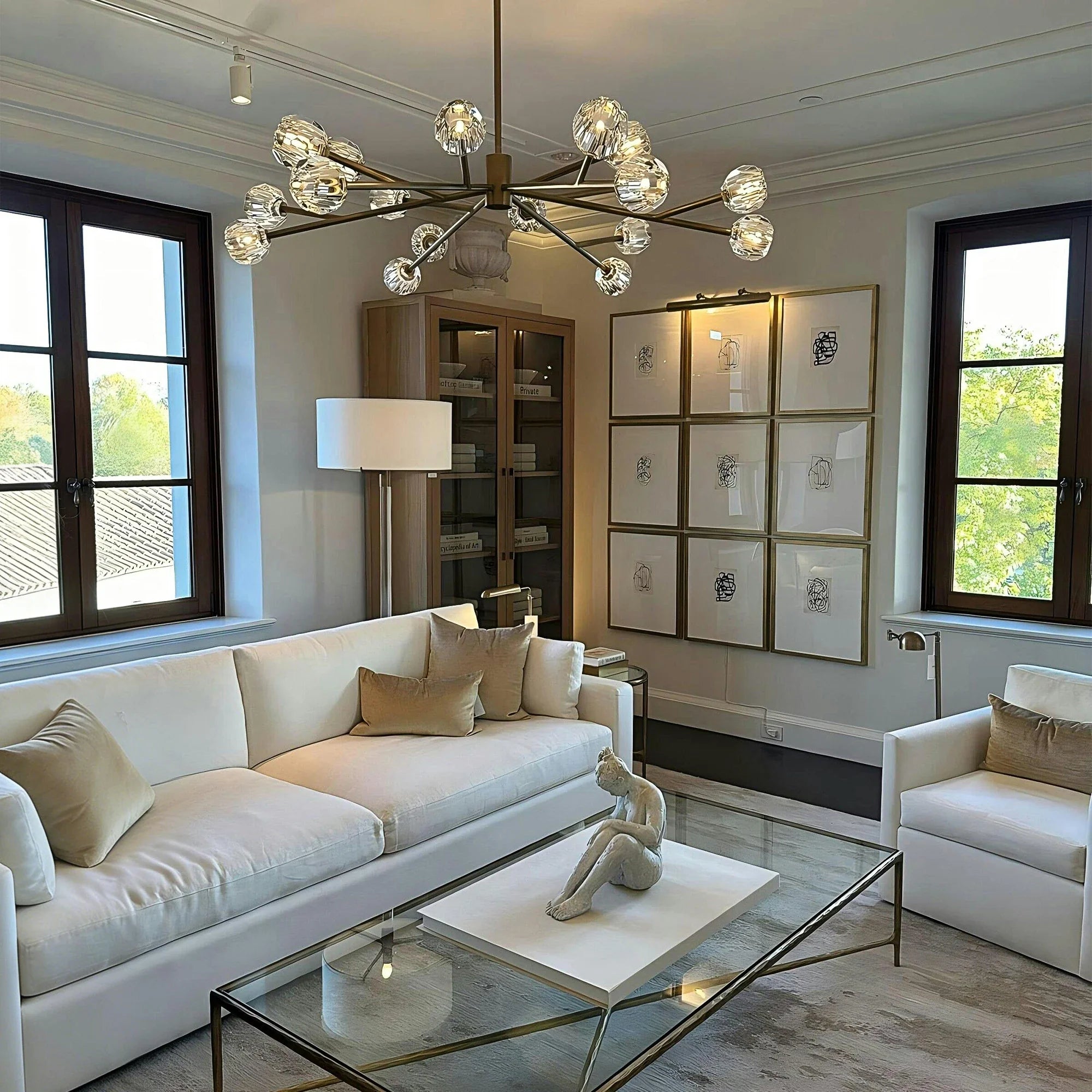 Boule De Cristal Round Chandelier 24", 36", 48", 60", 72"