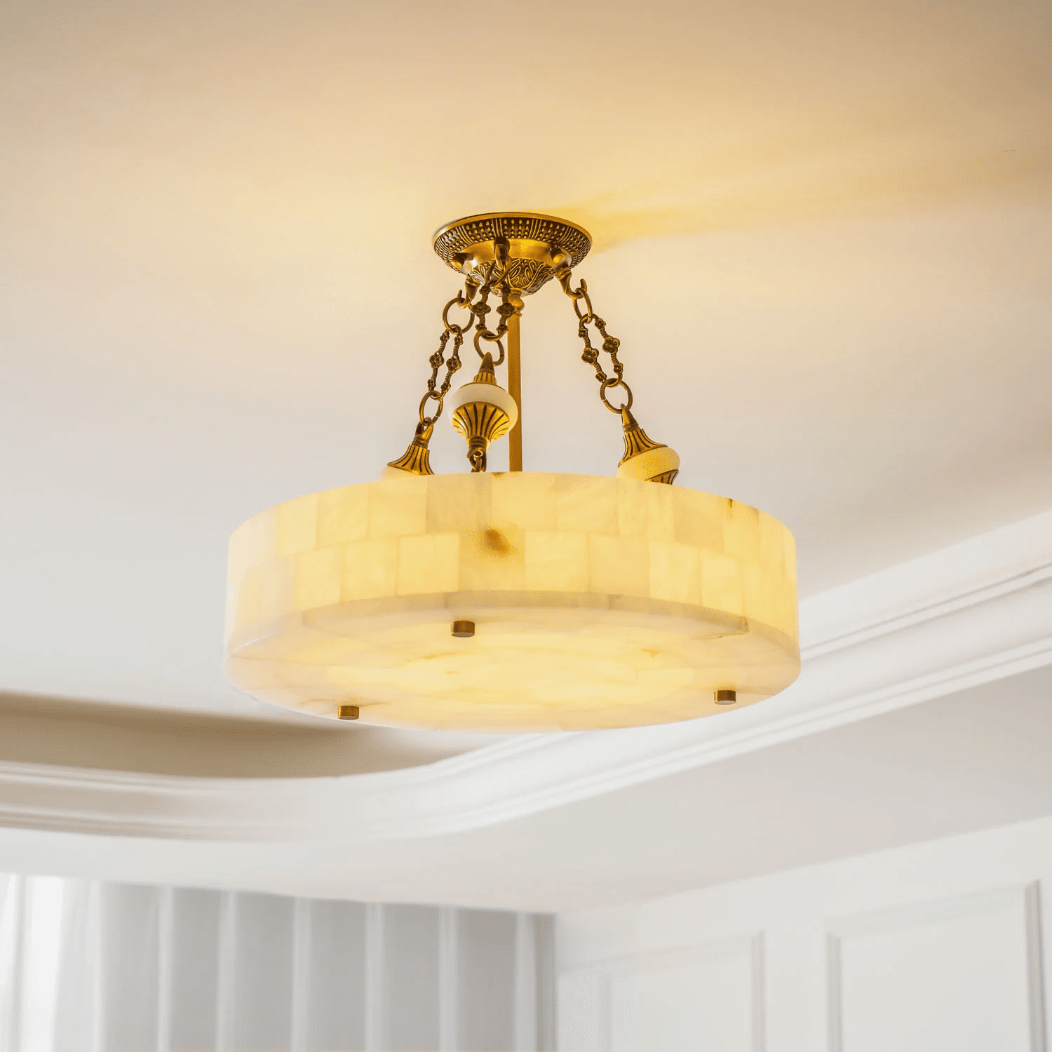 Lumisora Alabaster Ceiling Lamp - Briglighting