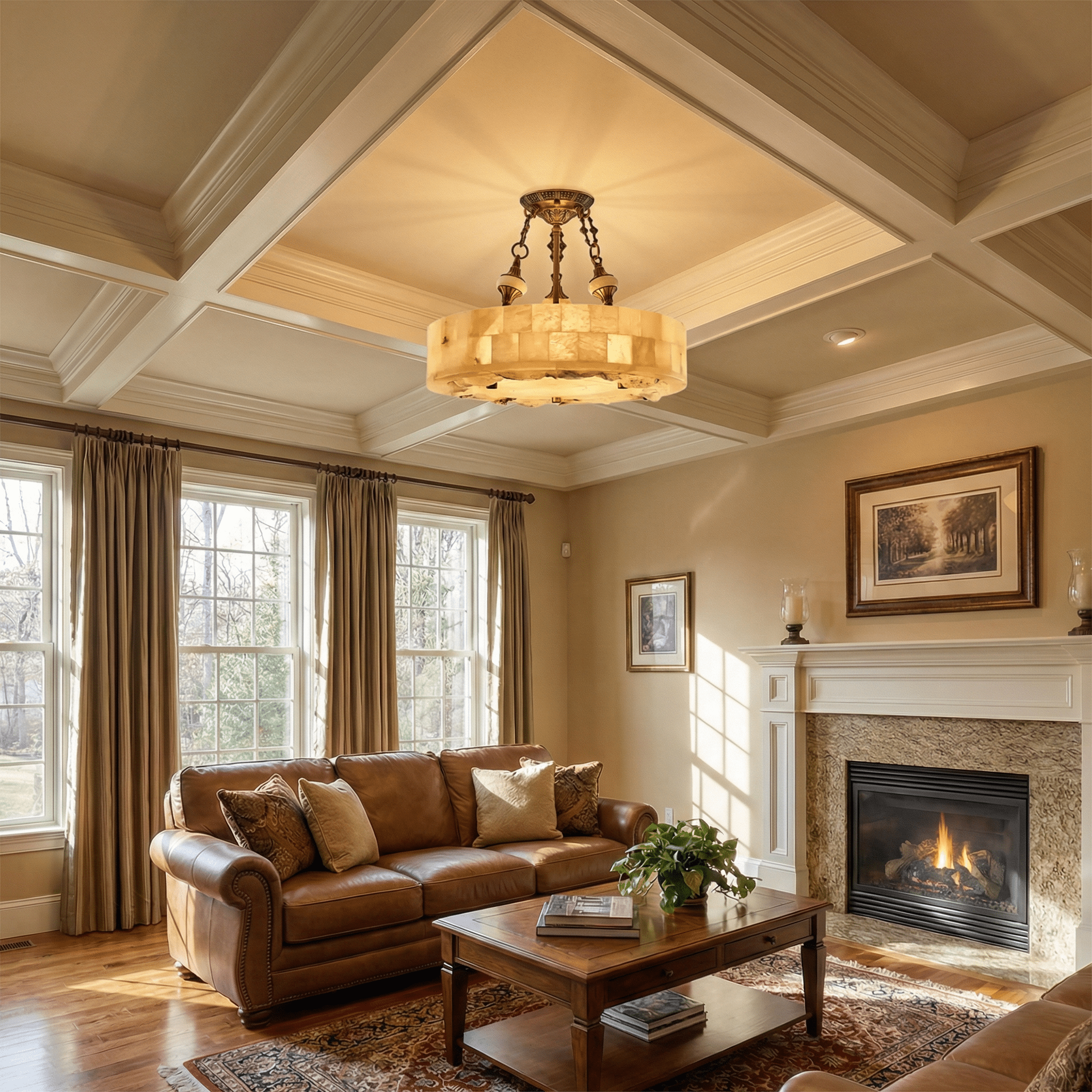 Aurevia Alabaster Chandelier - Briglighting