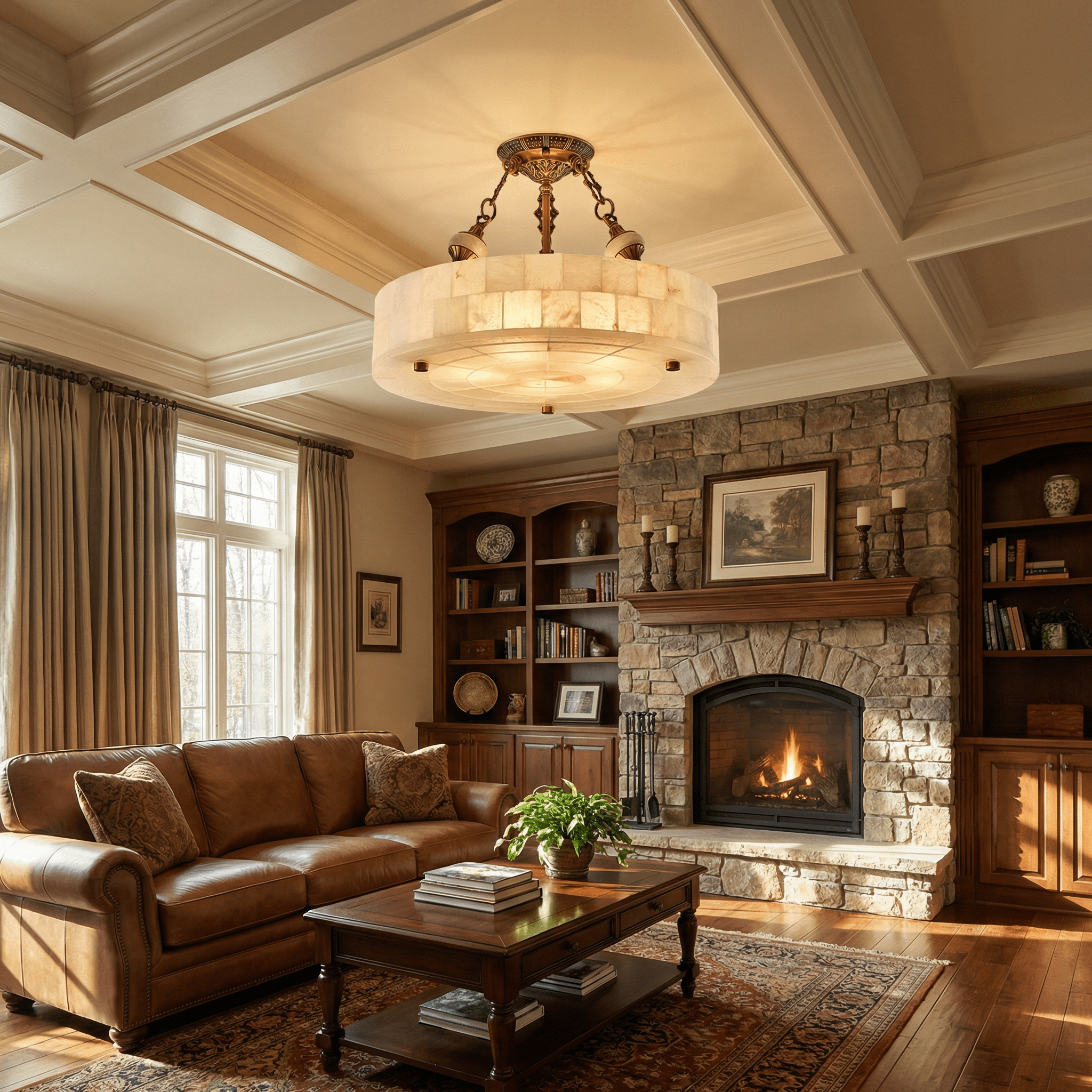 Lumisora Alabaster Ceiling Lamp - Briglighting
