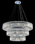 (18+26+36) Inch Round Crystal Chandelier Three Tiers Modern Chandelier for Living Room-Briglighting