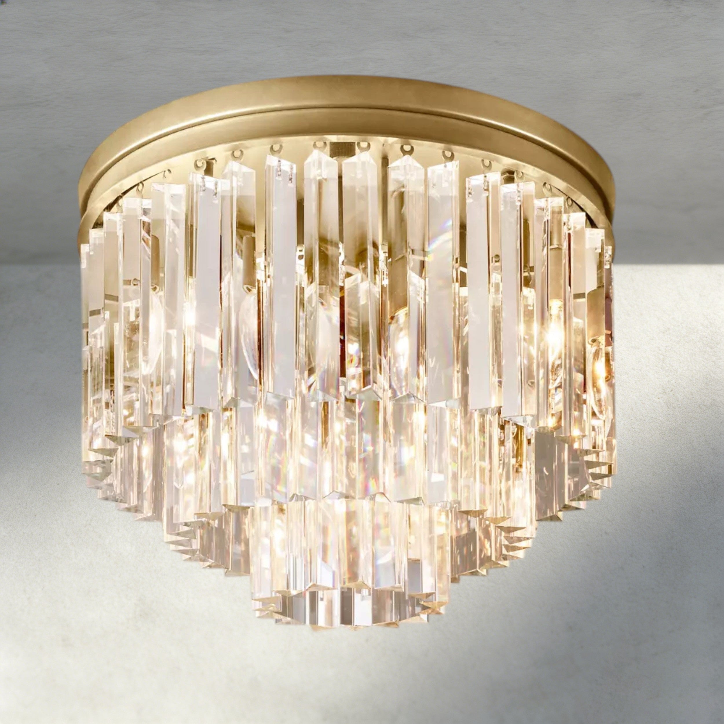 1920s Odeon Flushmount 20"-Flush Mount-Briglighting