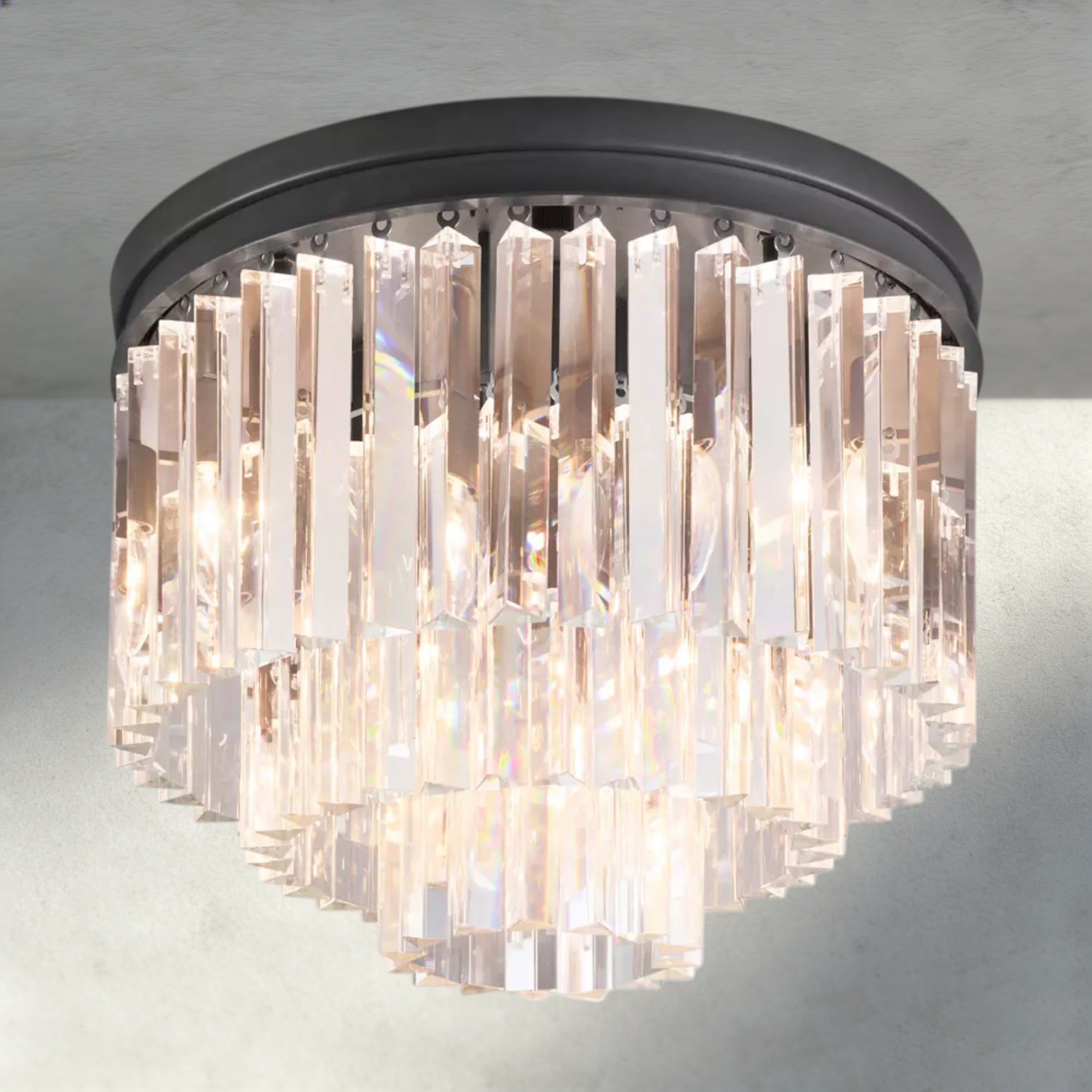 1920s Odeon Flushmount 20"-Flush Mount-Briglighting