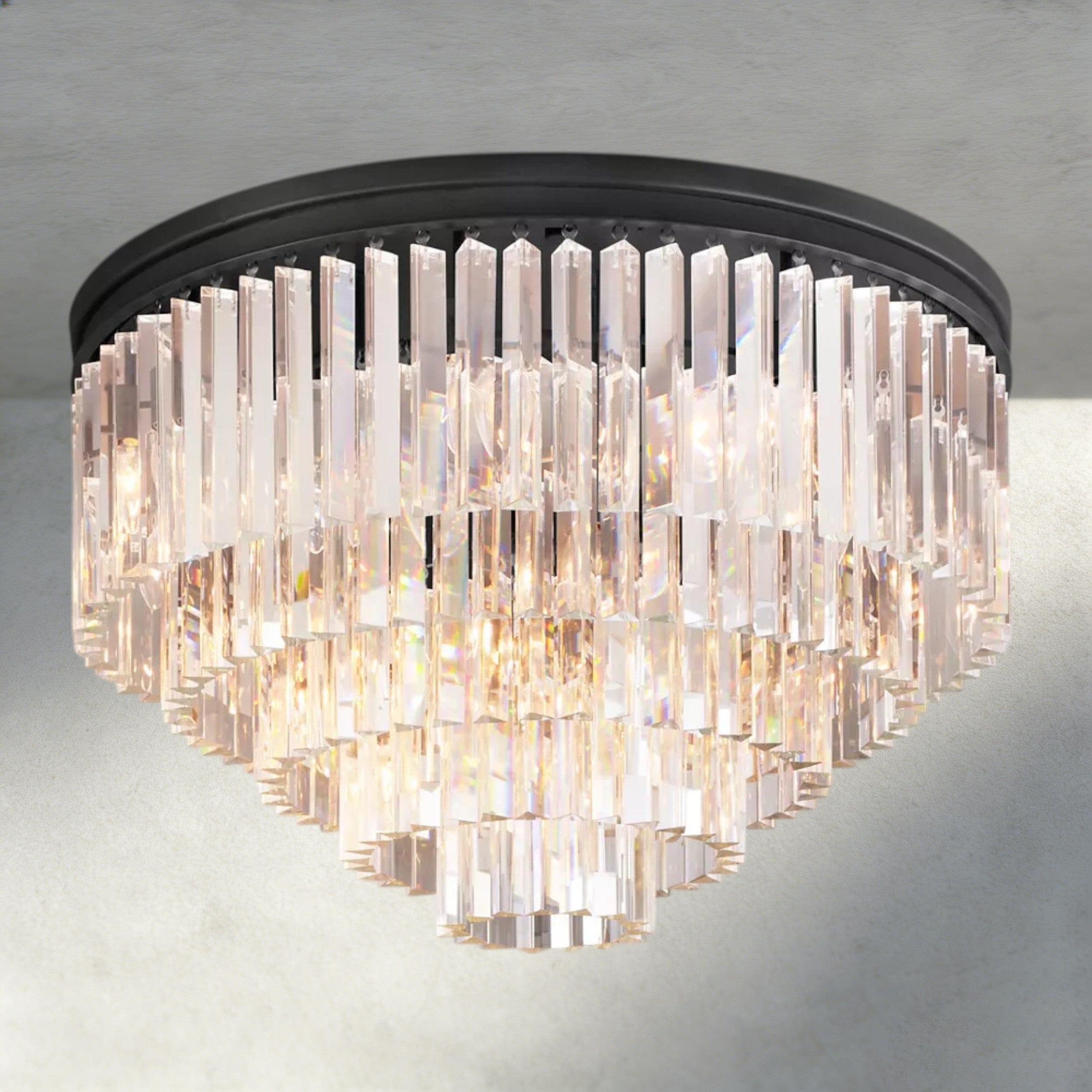 1920s Odeon Flushmount 20"-Flush Mount-Briglighting
