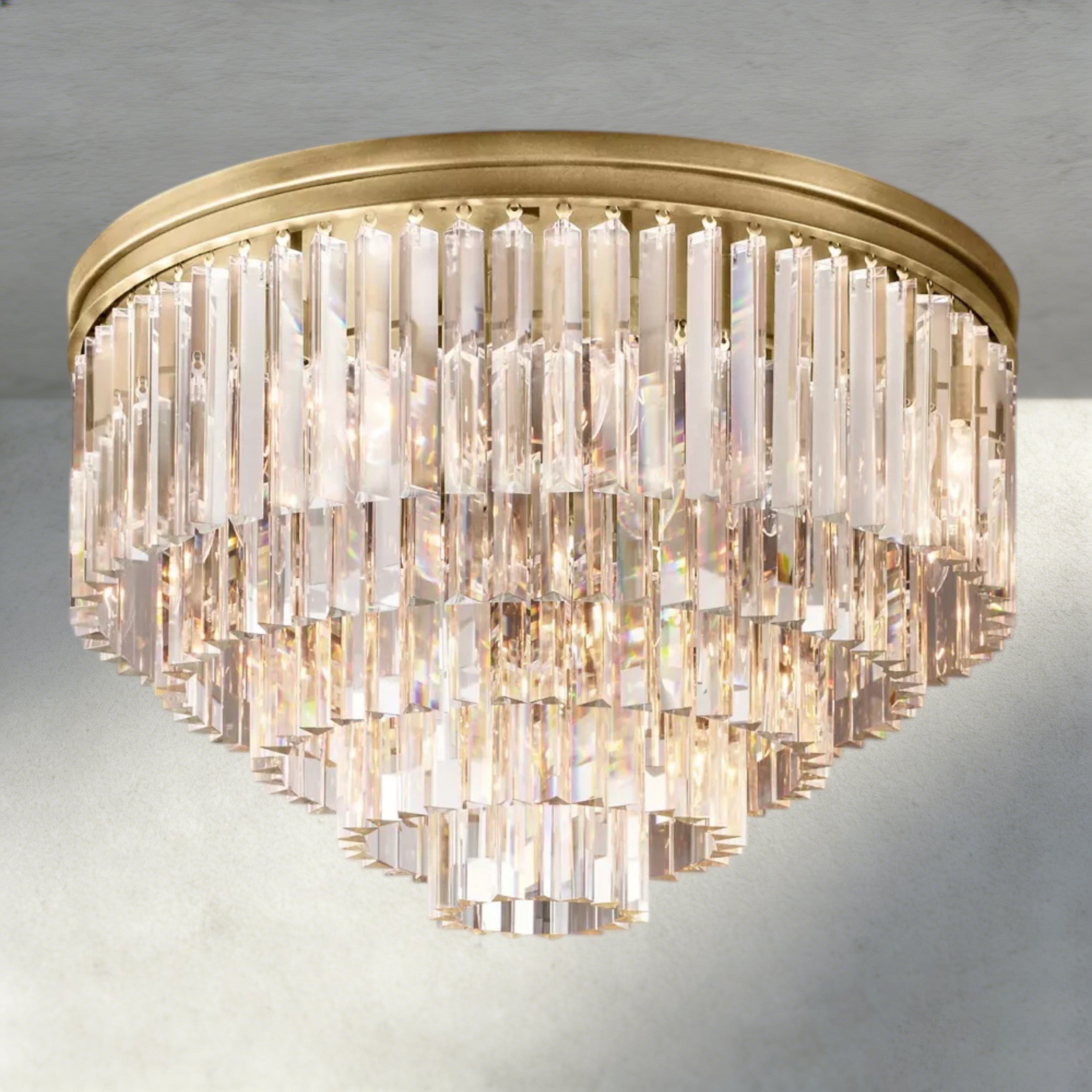 1920s Odeon Flushmount 20"-Flush Mount-Briglighting