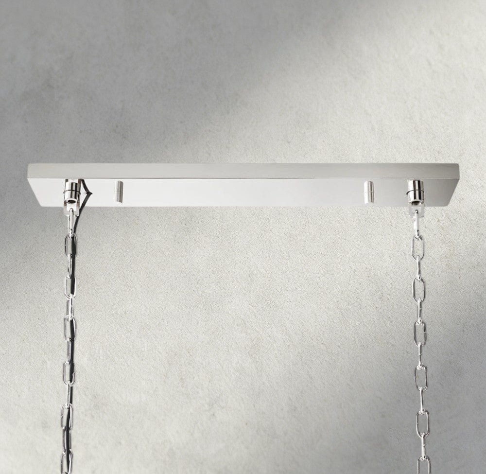 1920S Odeon Rectangular Chandelier 40", 49", 59"-chandelier-Briglighting