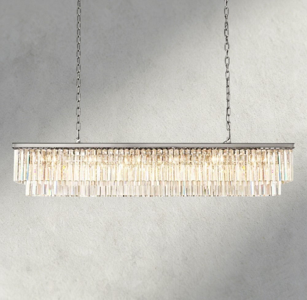 1920S Odeon Rectangular Chandelier 40", 49", 59"-chandelier-Briglighting
