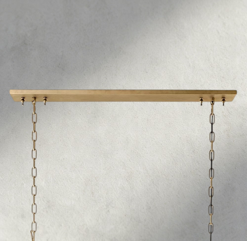 1920S Odeon Rectangular Chandelier 40", 49", 59"-chandelier-Briglighting