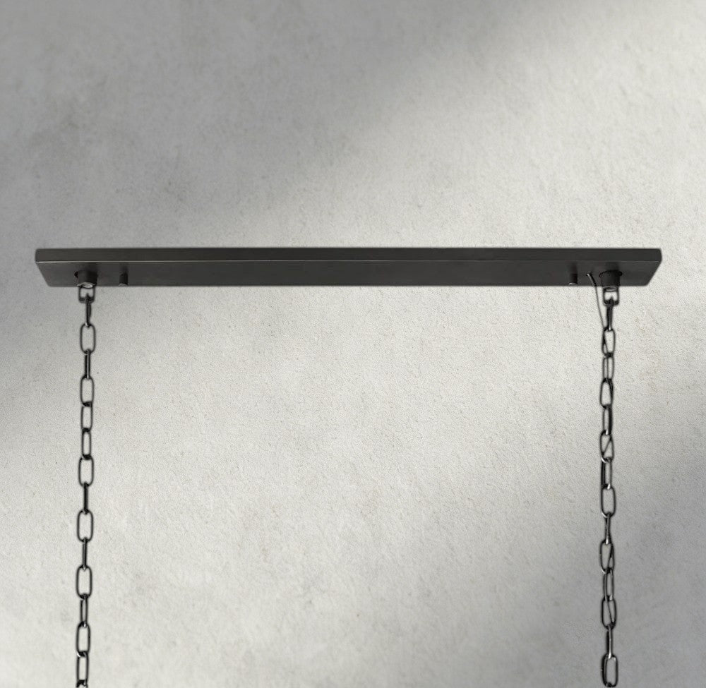 1920S Odeon Rectangular Chandelier 40", 49", 59"-chandelier-Briglighting