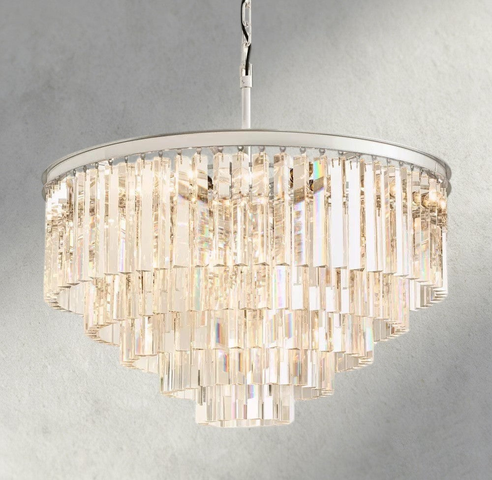 1920s Odeon Round Chandelier 20", 32", 44"-chandelier-Briglighting