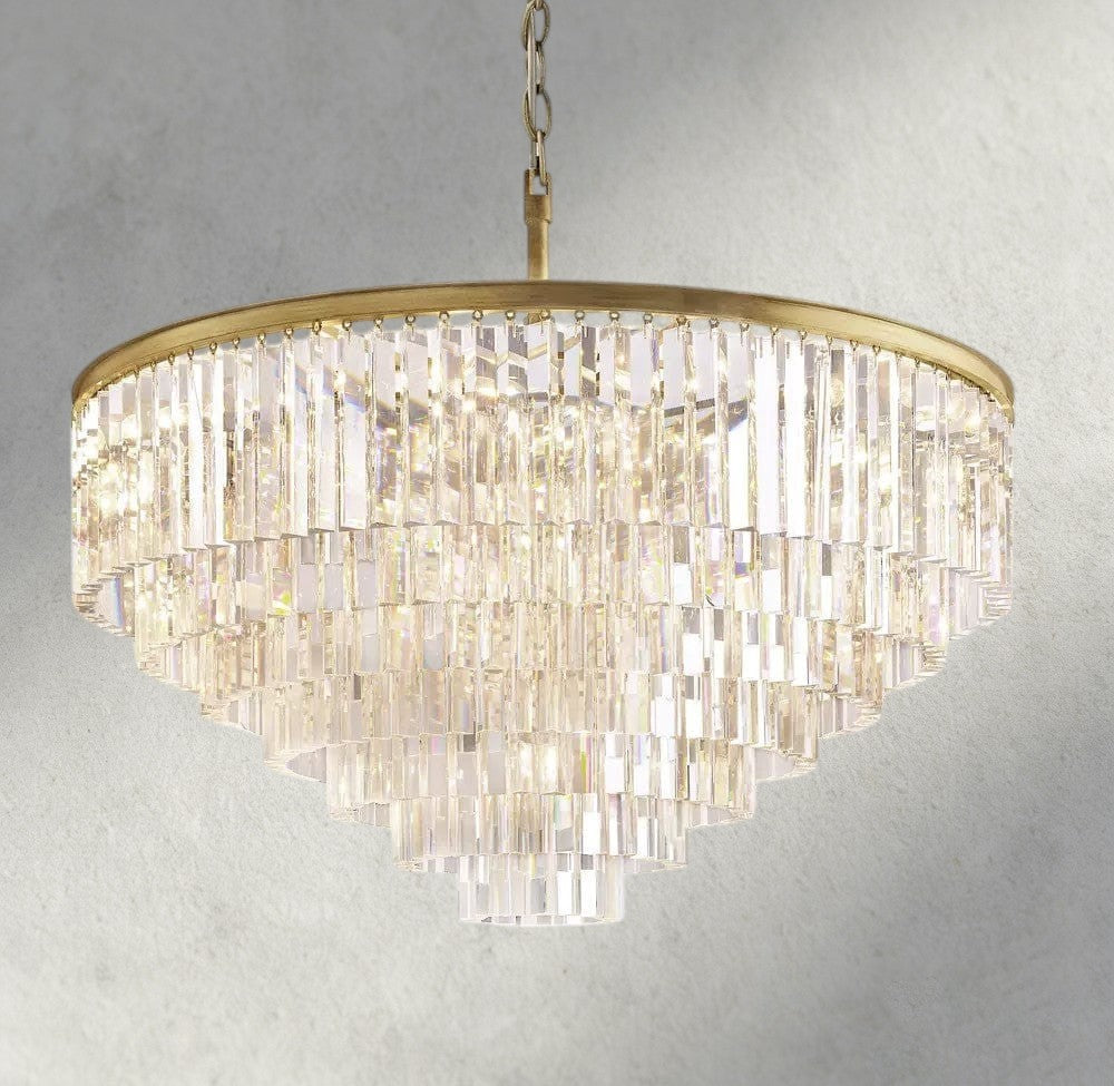 1920s Odeon Round Chandelier 20", 32", 44"-chandelier-Briglighting