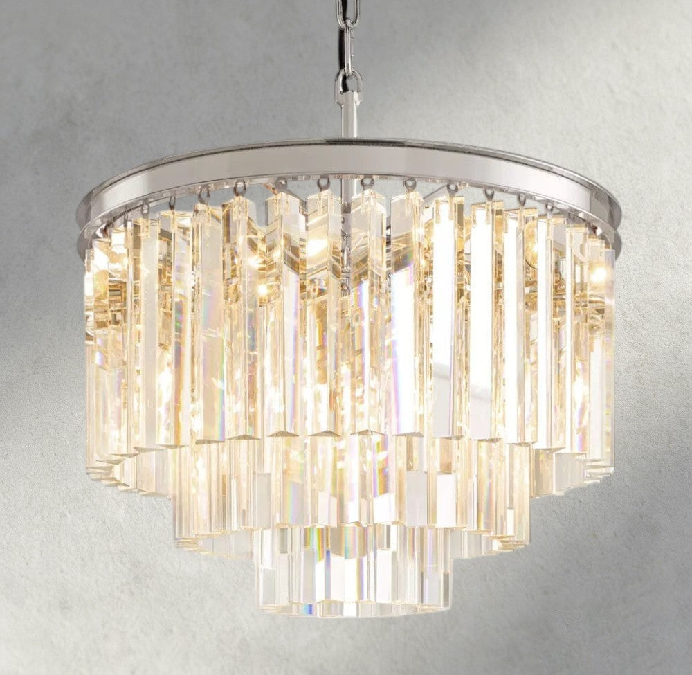 1920s Odeon Round Chandelier 20", 32", 44"-chandelier-Briglighting