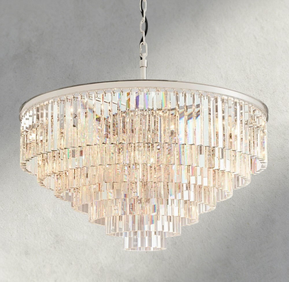 1920s Odeon Round Chandelier 20", 32", 44"-chandelier-Briglighting