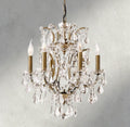 19th C. Rococo Iron & Crystal Round Chandelier 18", 28", 33", 40", 60", 101"-chandelier-Briglighting