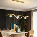 Modern Dining Room Chandelier Concise Style Glass Ball Starlight Ceiling Lamp Luxury Bar Counter Light-Briglighting