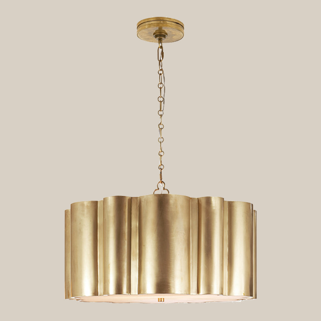Modern Metal Drum Pendant Light