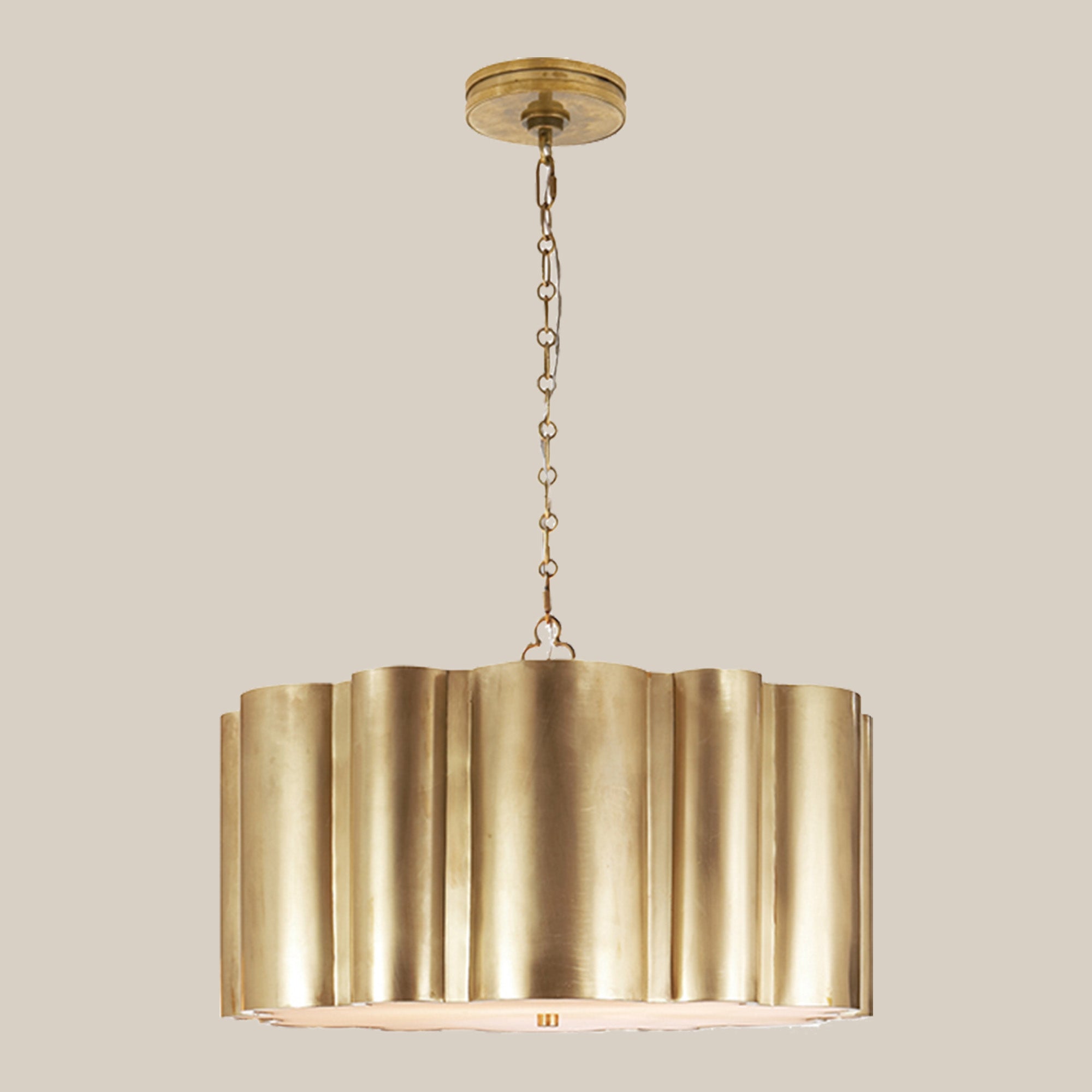 Modern Metal Drum Pendant Light