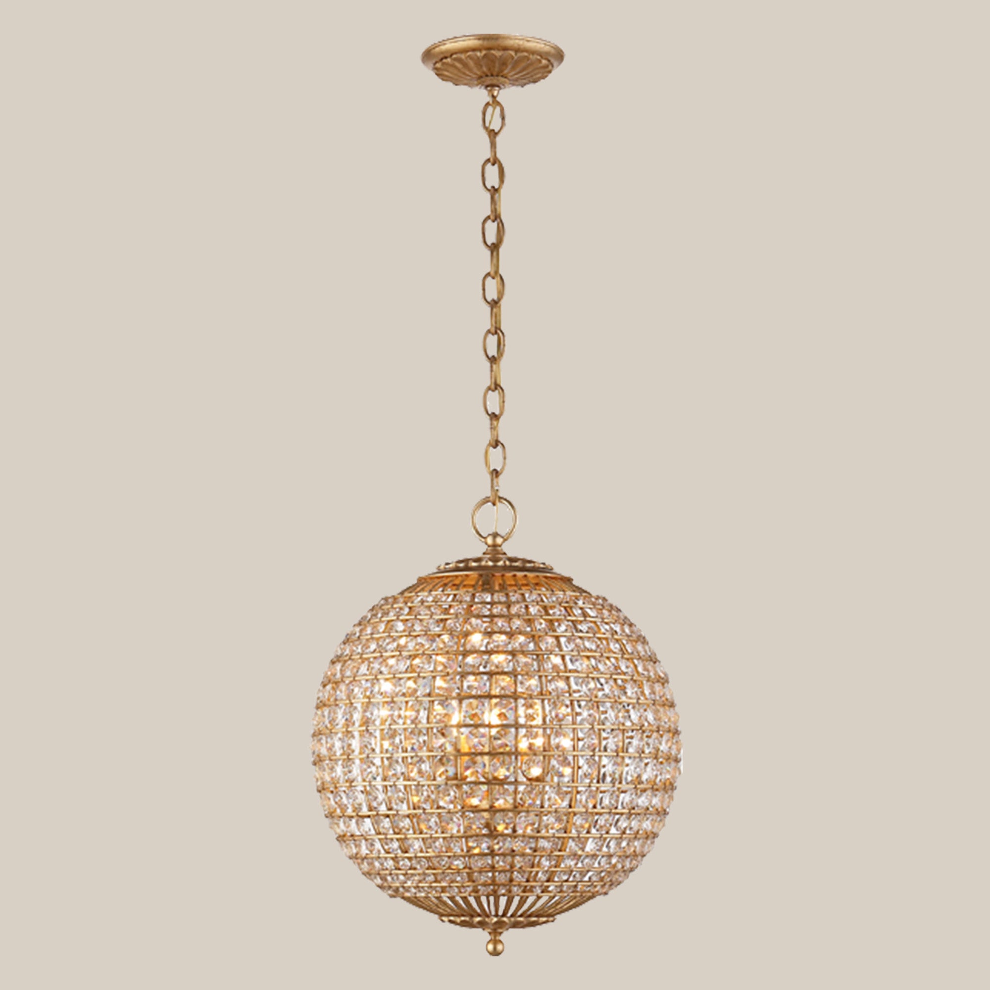 Crystal Globe Pendant Light